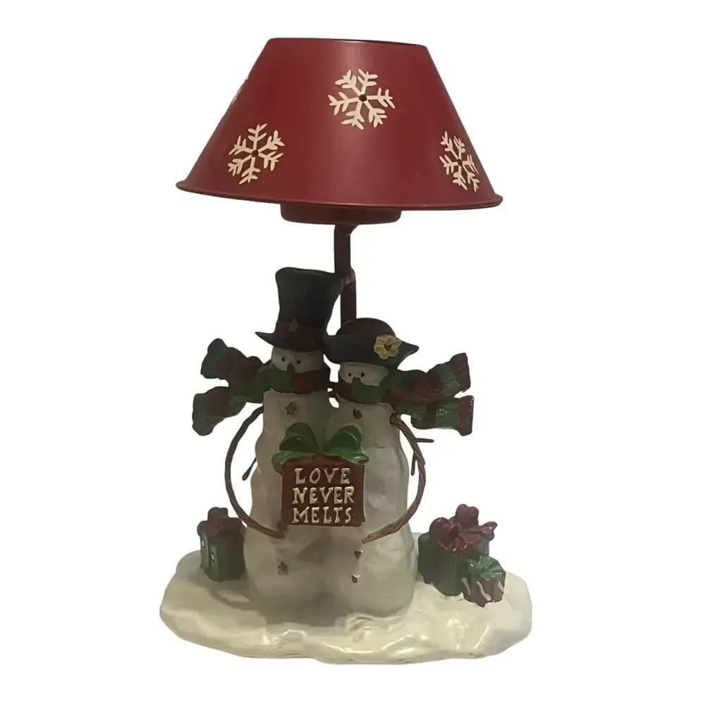 Yankee Candle Snowman Couple Candle Lamp